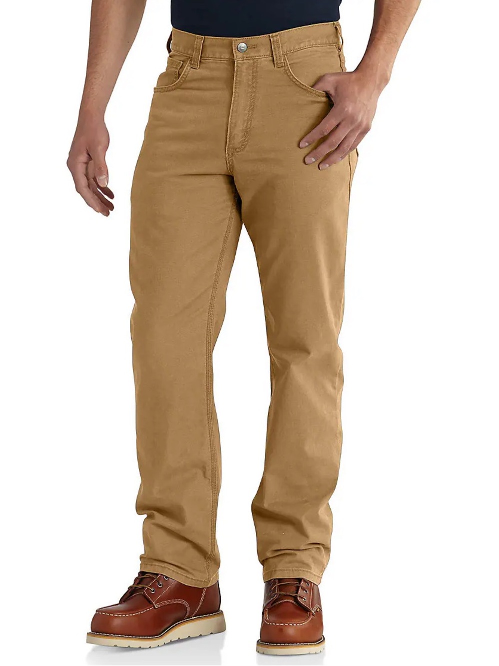 Carhartt Relaxed Straight Rigby Pants In Hickory Mens 34X30 Tan Work Rugged Flex